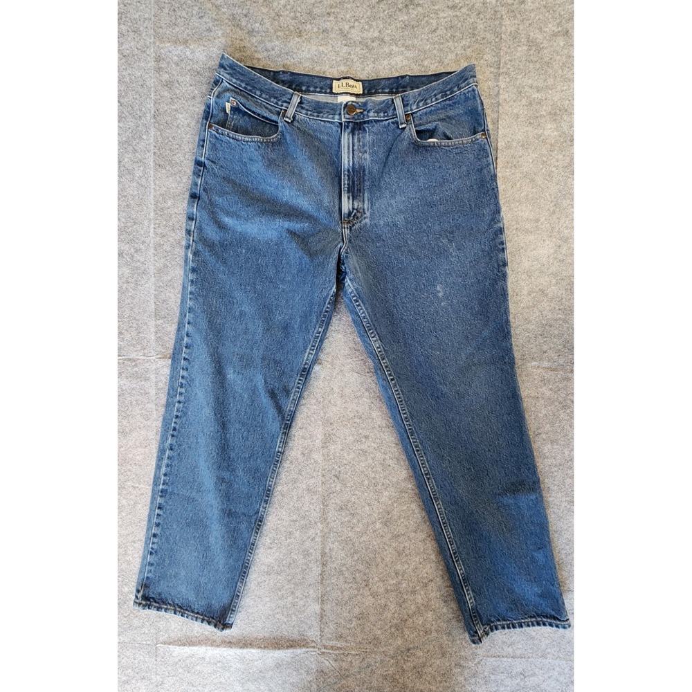 LL Bean Jeans Men's 40x32 Blue Demin Classic Fit Cotton Regular Straight